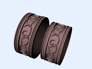 wedding rings for man and woman 3D 打印模型
