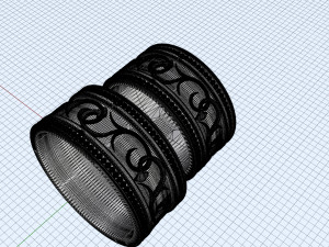 wedding rings for man and woman 3D 打印模型