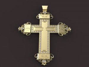 cross with diamonds 3D Принт Модель