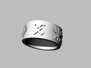 latvian wedding rings 3D Baskı Modeli