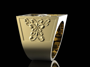 ring with buffalo Modelo de Impressão 3D