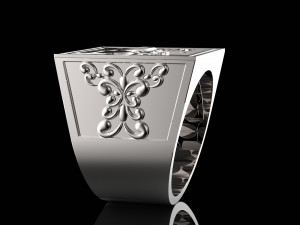 ring with buffalo Modelo de Impressão 3D