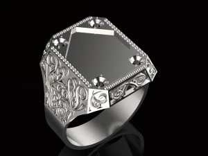 ring with sign 3D Print Model