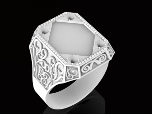 ring with sign 3D प्रिंट मॉडल