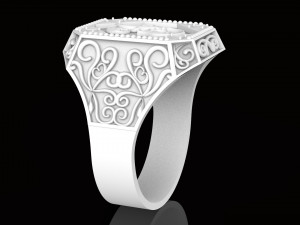 ring with sign 3D प्रिंट मॉडल