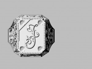 ring with sign 3D प्रिंट मॉडल