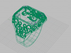 ring with sign 3D प्रिंट मॉडल