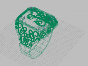 ring with sign 3D Print Model