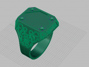 ring with sign 3D प्रिंट मॉडल