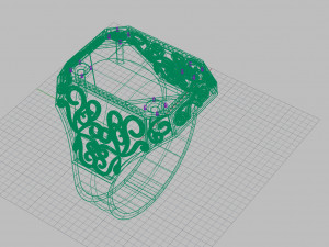ring with sign 3D प्रिंट मॉडल