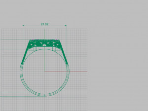 ring with sign 3D प्रिंट मॉडल