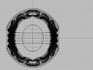 ring with oval gemstone Modelo de impresión 3D