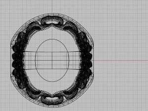 ring with oval gemstone Modelo de impresión 3D