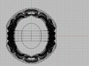 ring with oval gemstone 3D Print Model