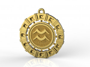 zodiac symbol pendants collection 3Dプリントモデル