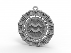 zodiac symbol pendants collection 3Dプリントモデル
