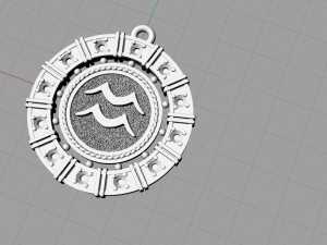 zodiac symbol pendants collection 3Dプリントモデル