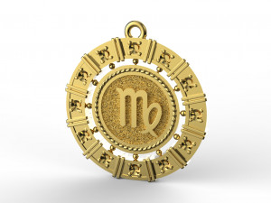 zodiac symbol pendants collection 3Dプリントモデル