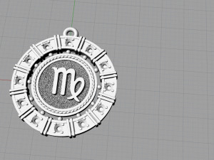 zodiac symbol pendants collection 3Dプリントモデル
