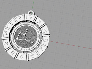 zodiac symbol pendants collection 3Dプリントモデル