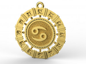 zodiac symbol pendants collection 3Dプリントモデル