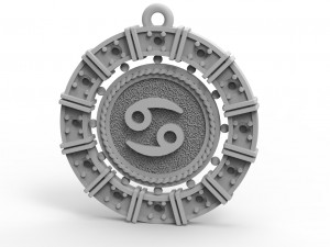 zodiac symbol pendants collection 3Dプリントモデル