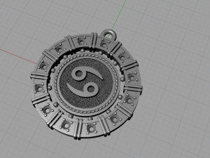 zodiac symbol pendants collection 3Dプリントモデル