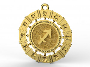 zodiac symbol pendants collection 3Dプリントモデル