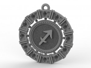 zodiac symbol pendants collection 3Dプリントモデル