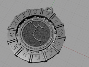 zodiac symbol pendants collection 3Dプリントモデル
