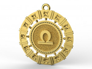 zodiac symbol pendants collection 3Dプリントモデル