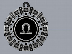 zodiac symbol pendants collection 3Dプリントモデル