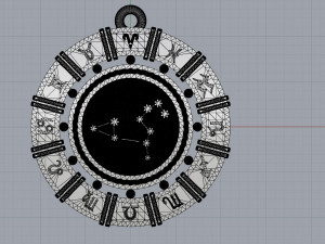 zodiac symbol pendants collection 3Dプリントモデル