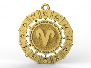 zodiac symbol pendants collection 3Dプリントモデル