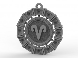 zodiac symbol pendants collection 3Dプリントモデル