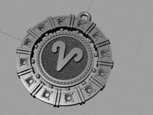 zodiac symbol pendants collection 3Dプリントモデル