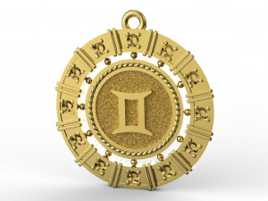 zodiac symbol pendants collection 3Dプリントモデル