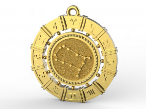 zodiac symbol pendants collection 3Dプリントモデル