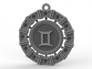 zodiac symbol pendants collection 3Dプリントモデル