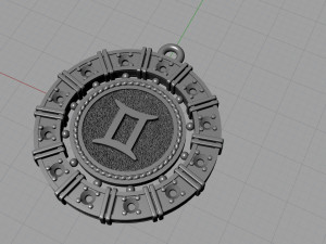 zodiac symbol pendants collection 3Dプリントモデル