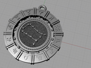 zodiac symbol pendants collection 3Dプリントモデル