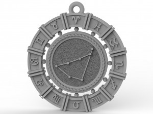 zodiac symbol pendants collection 3Dプリントモデル