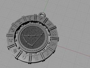 zodiac symbol pendants collection 3Dプリントモデル