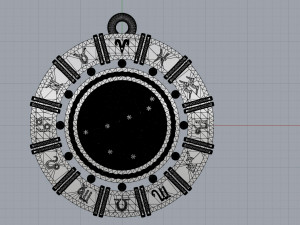 zodiac symbol pendants collection 3Dプリントモデル