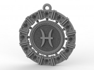 zodiac symbol pendants collection 3Dプリントモデル