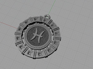 zodiac symbol pendants collection 3Dプリントモデル