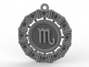 zodiac symbol pendants collection 3Dプリントモデル