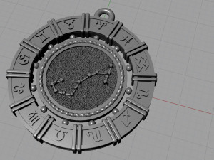 zodiac symbol pendants collection 3Dプリントモデル