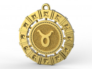 zodiac symbol pendants collection 3Dプリントモデル