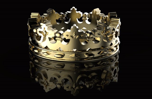 crown ring Modelo de impresión 3D .c4d .max .obj .3ds .fbx .stl .blend 